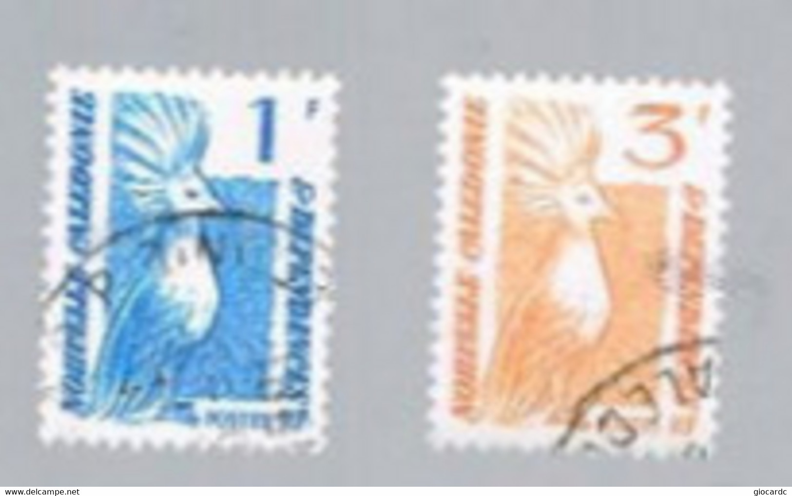 NUOVA CALEDONIA (NEW CALEDONIA)  - SG 744.746  - 1985 BIRDS: KAGU  -  USED - Usados