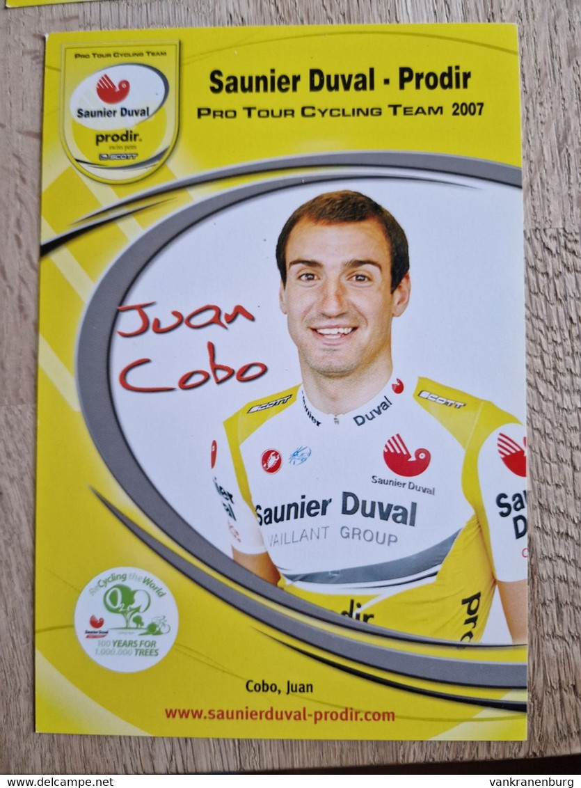 Card Juan Jose Cobo Team Saunier Duval 2007 cycling cyclisme ciclismo wielrennen