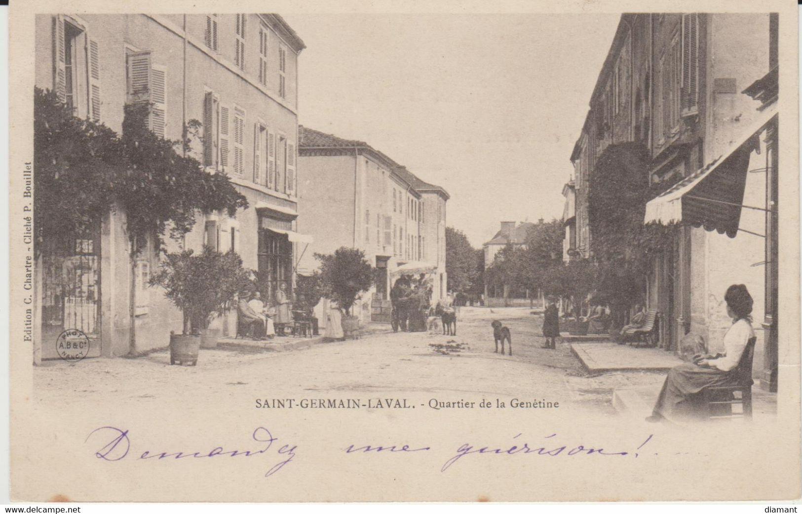 SAINT GERMAIN LAVAL (42) - Quartier De La Genétine - Bon état - Saint Germain Laval