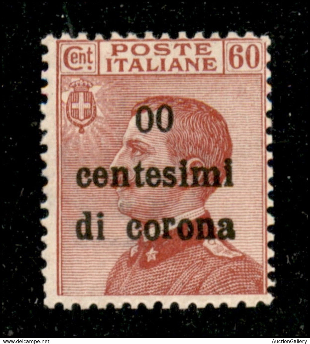 Occupazioni I Guerra Mondiale - Trento E Trieste - 1919 - 60 Cent Su 60 Cent (10 L) Con 00 Al Posto Di 60 - Gomma Integr - Other & Unclassified