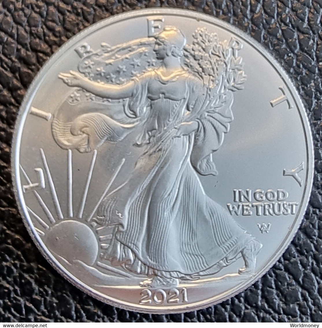 United States 1 Dollar 2021 (type 2) "Silver Eagle" - Non Classificati