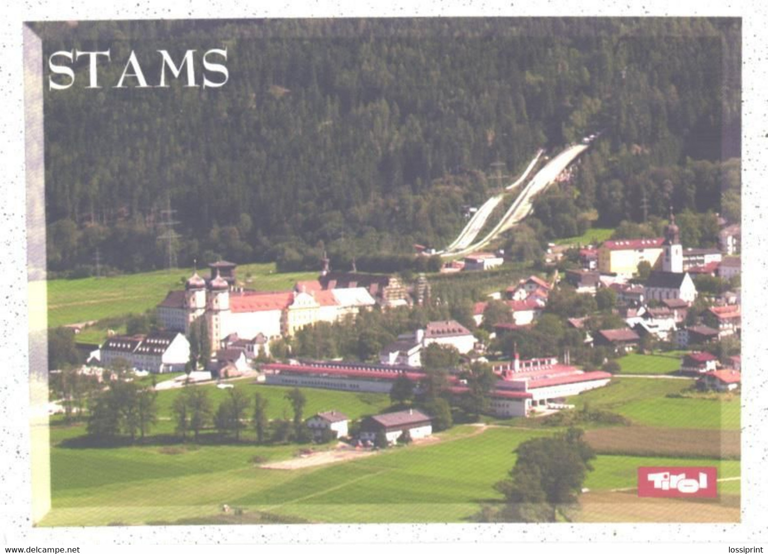 Austria:Tirol, Stams Overview With Sku Jump Mountains - Stams