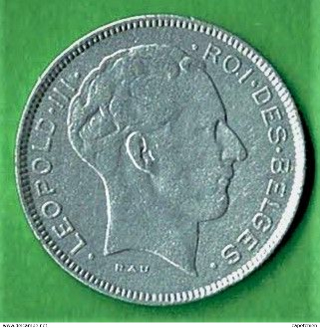 BELGIQUE / LEOPOLD III / 5 FRANCS / 1943 / ZINC / ETAT SUP - 5 Francs