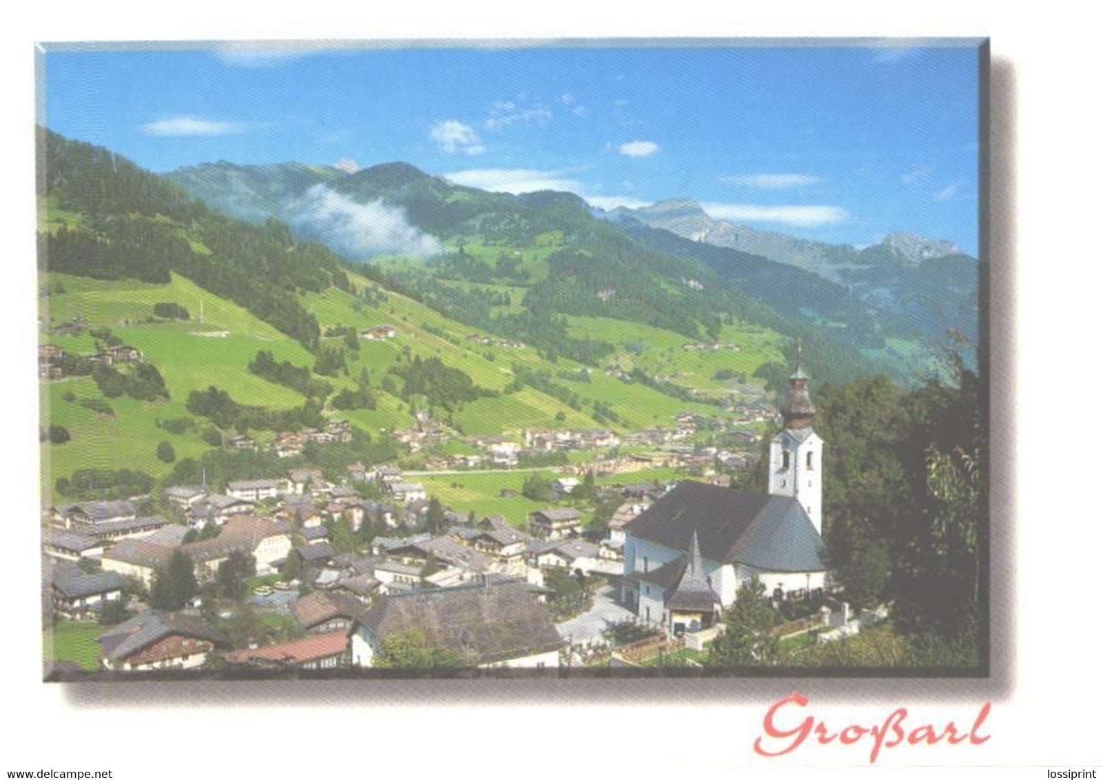 Austria:Salzburger Land, Grossarl Im Pongau, Overview With Church - Grossarl