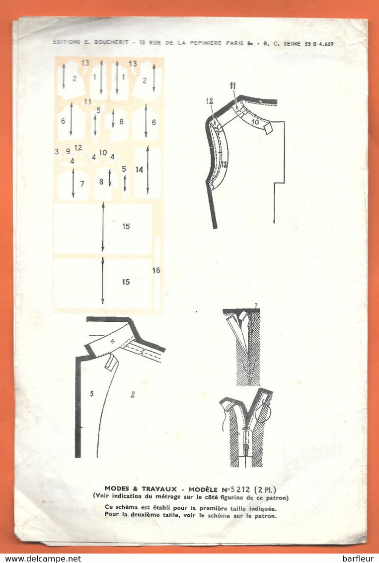 Ancien Patron Mode Et Travaux 4 Pages - Patterns