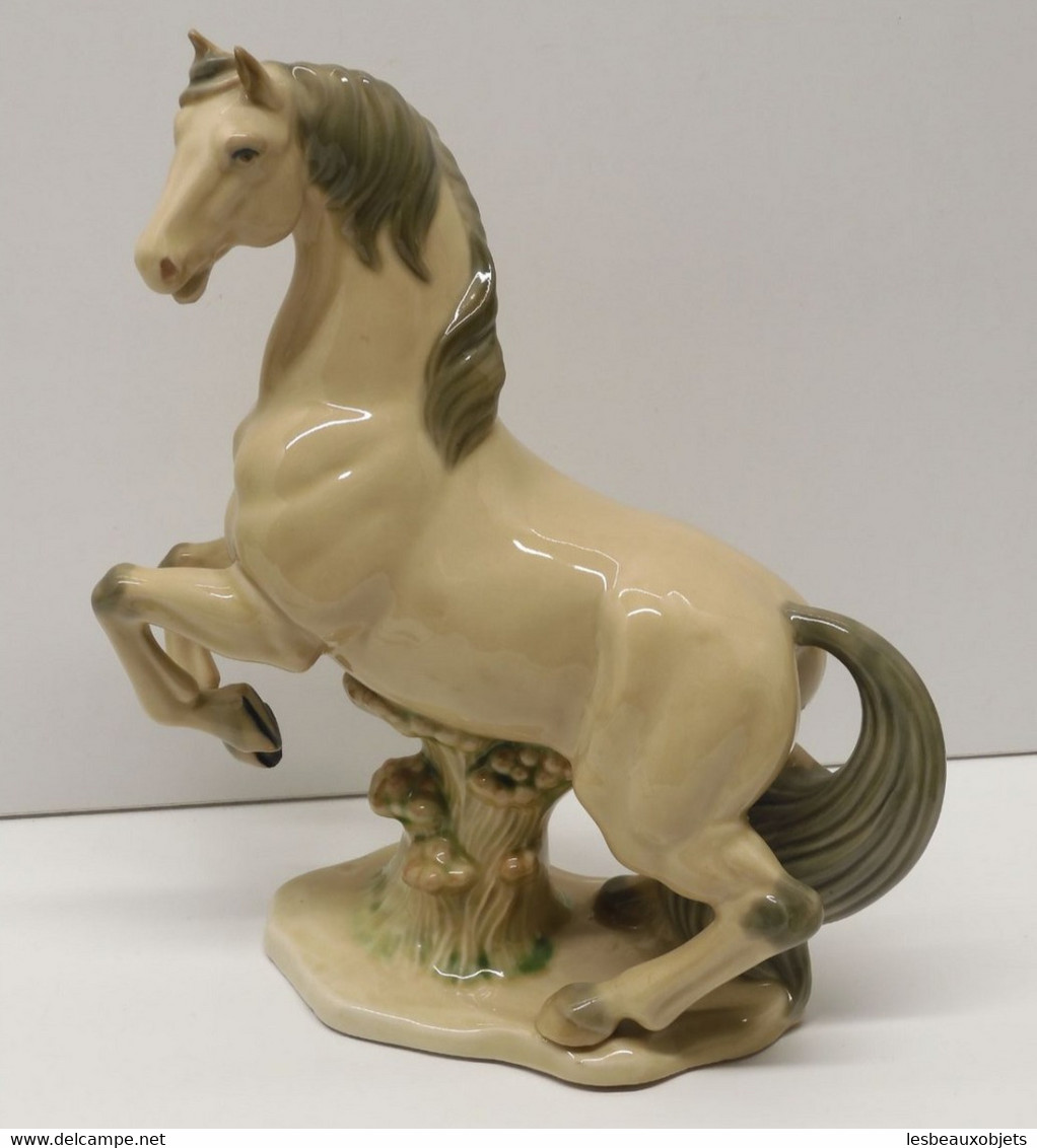 *JOLIE STATUETTE CHEVAL Cabré CERAMIQUE ESPAGNOLE CLEAN COLLECTION DECO XXe  E - Andere & Zonder Classificatie