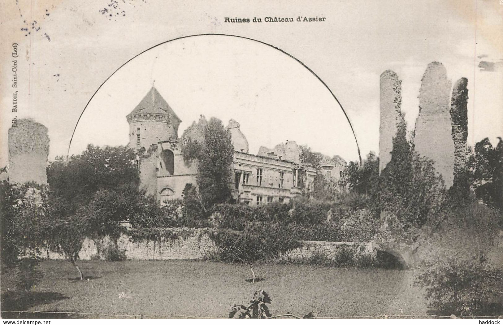 ASSIERS : RUINES DU CHATEAU - Assier