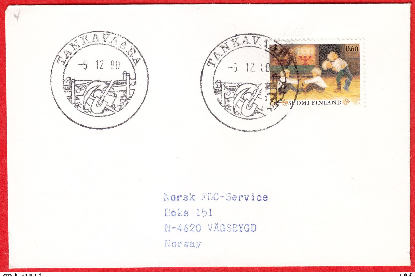 FINLAND - Tankavaara 1980 «Gold Village, The Gate Of Lapland's Gold Fields Directly At Road E75». Letter To Norway. - Minéraux