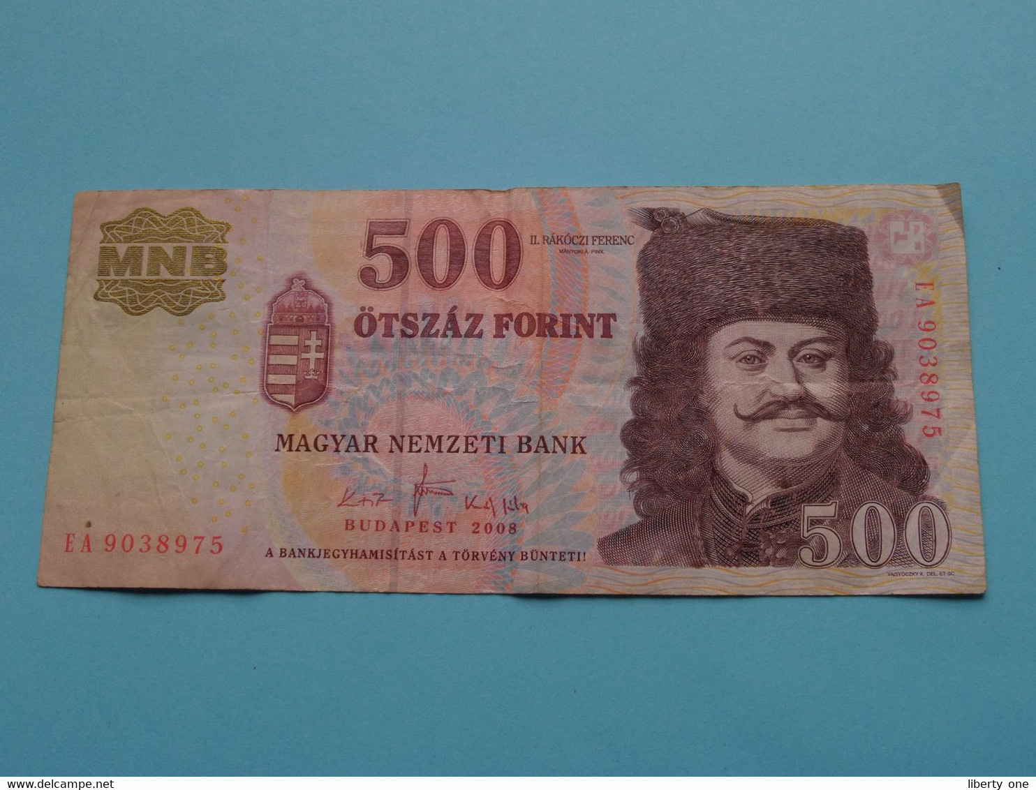 500 ötszaz FORINT - 2008 - MAGYAR Nemzeti Bank ( For Grade, Please See Scans ) Circulated ! - Hungary