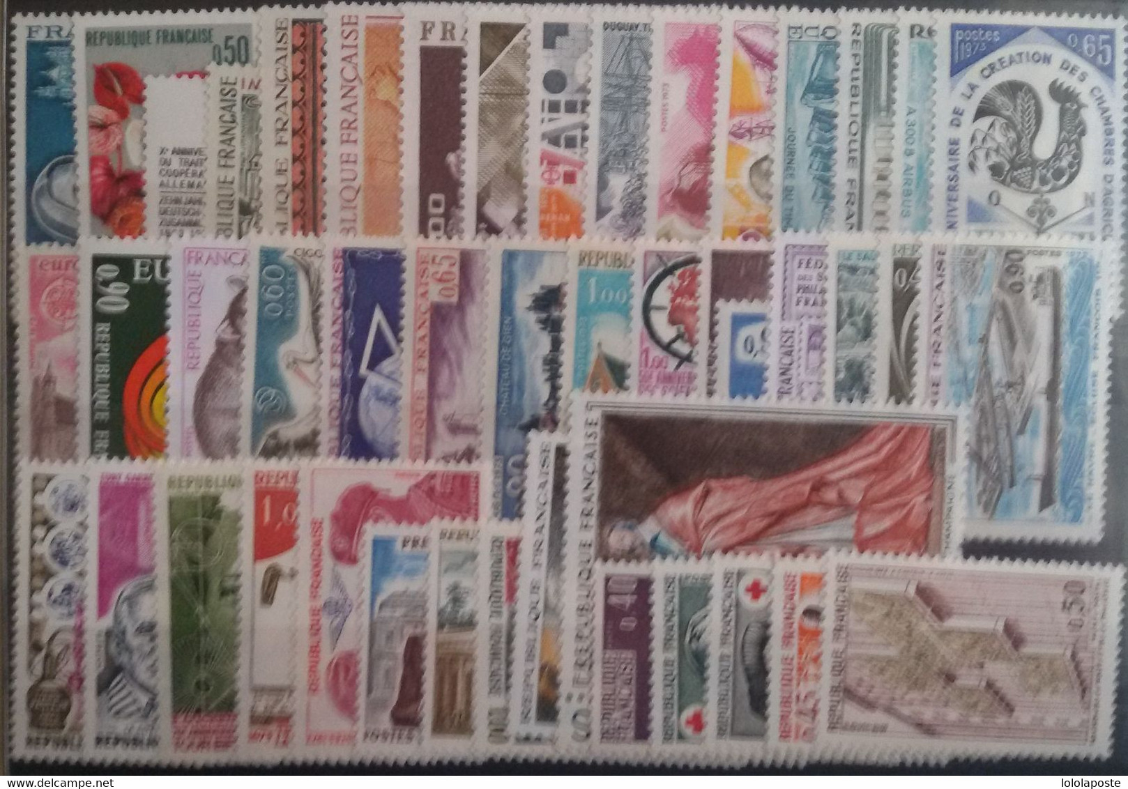 FRANCE - Destockage - Années Complètes De 1970 à 1979 - Timbres Neufs Sans Charnière Au 10 ème De La Cote - 1970-1979