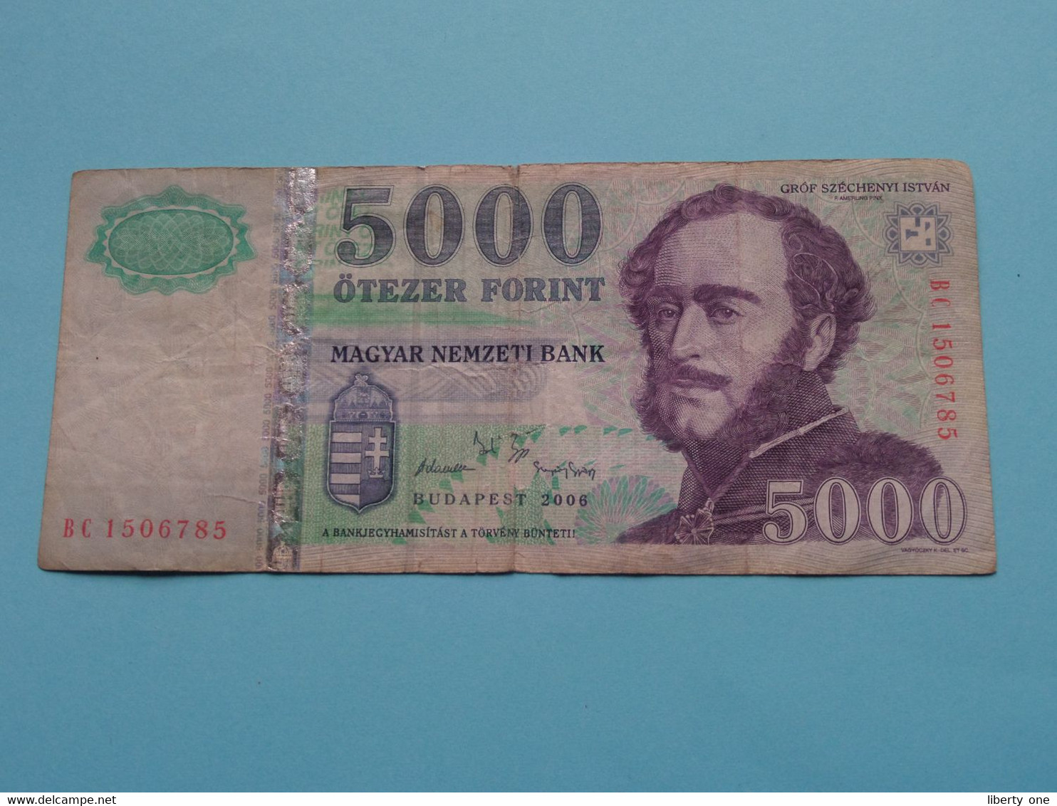 5000 ötezer FORINT - 2006 - MAGYAR Nemzeti Bank ( For Grade, Please See Scans ) Circulated ! - Hungary