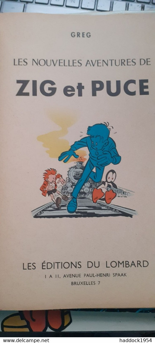 Le Voleur Fantôme Les Nouvelles Aventures De  ZIG Et PUCE  GREG  Le Lombard 1966 - Zig Et Puce