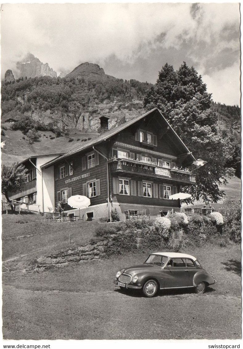 Nota LINTHAL Gasthaus Kurhaus Bergli Auto ZH4509 - Linthal