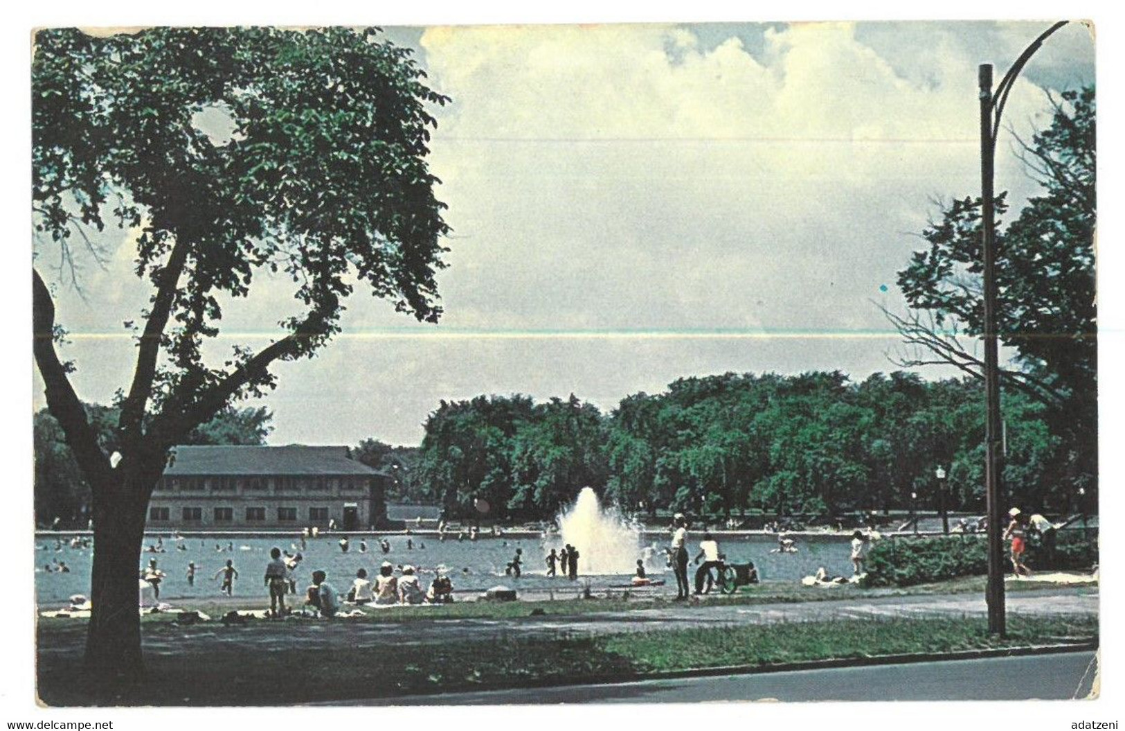 BR2355 U.S.A. Buffalo New York Wading Pool Humboldt Park Viaggiata 1960 Verso Napoli - Buffalo