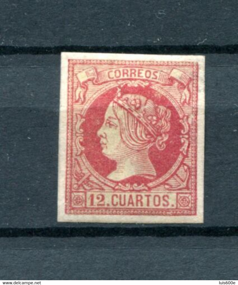 1860.ESPAÑA.EDIFIL 53*CON FIJASELLOS(MH)PRECIOSO.DICTAMEN CMF.CATALOGO 450€ - Nuevos