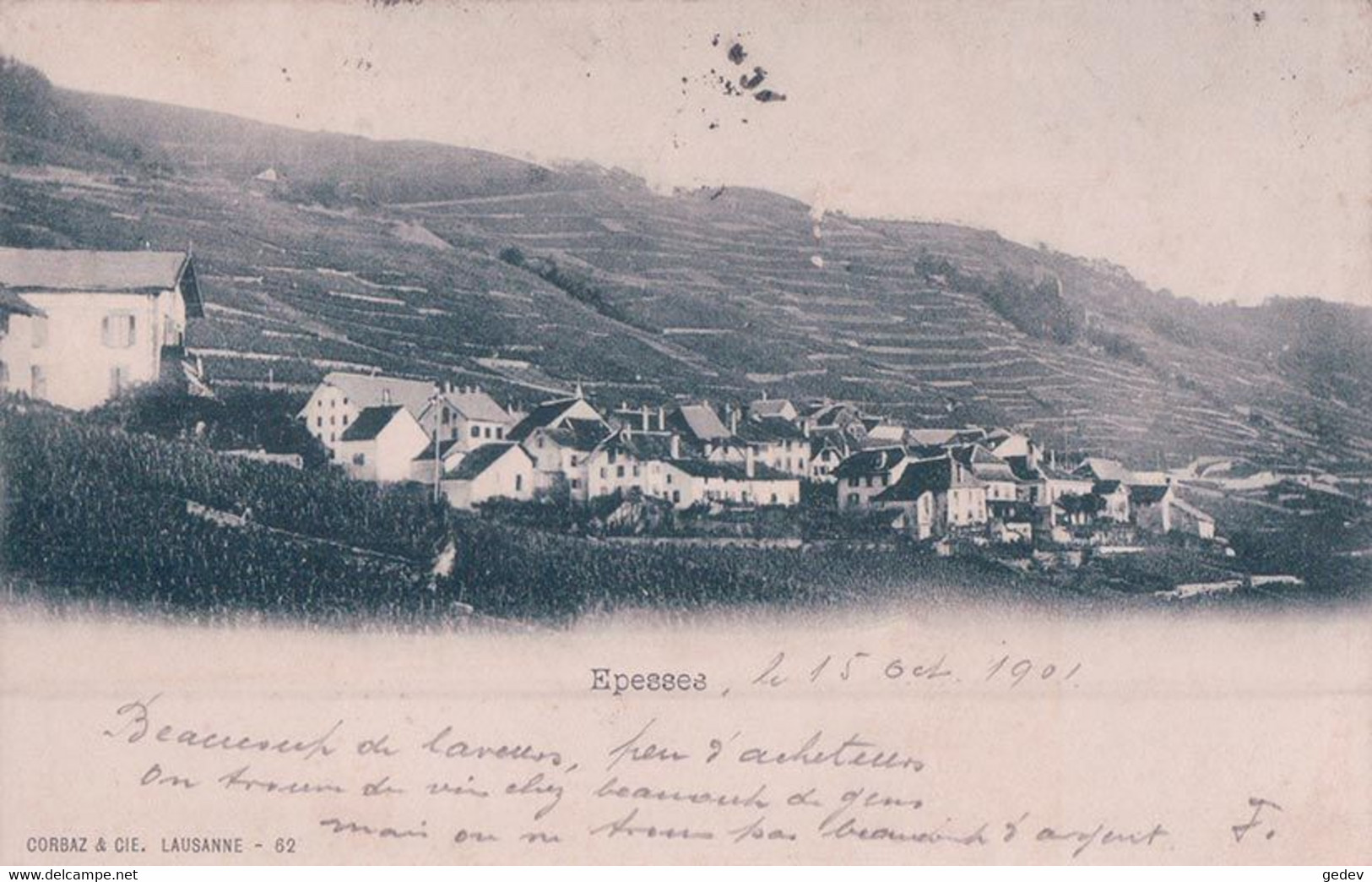 Epesses VD Lavaux (16.10.1901) - Épesses