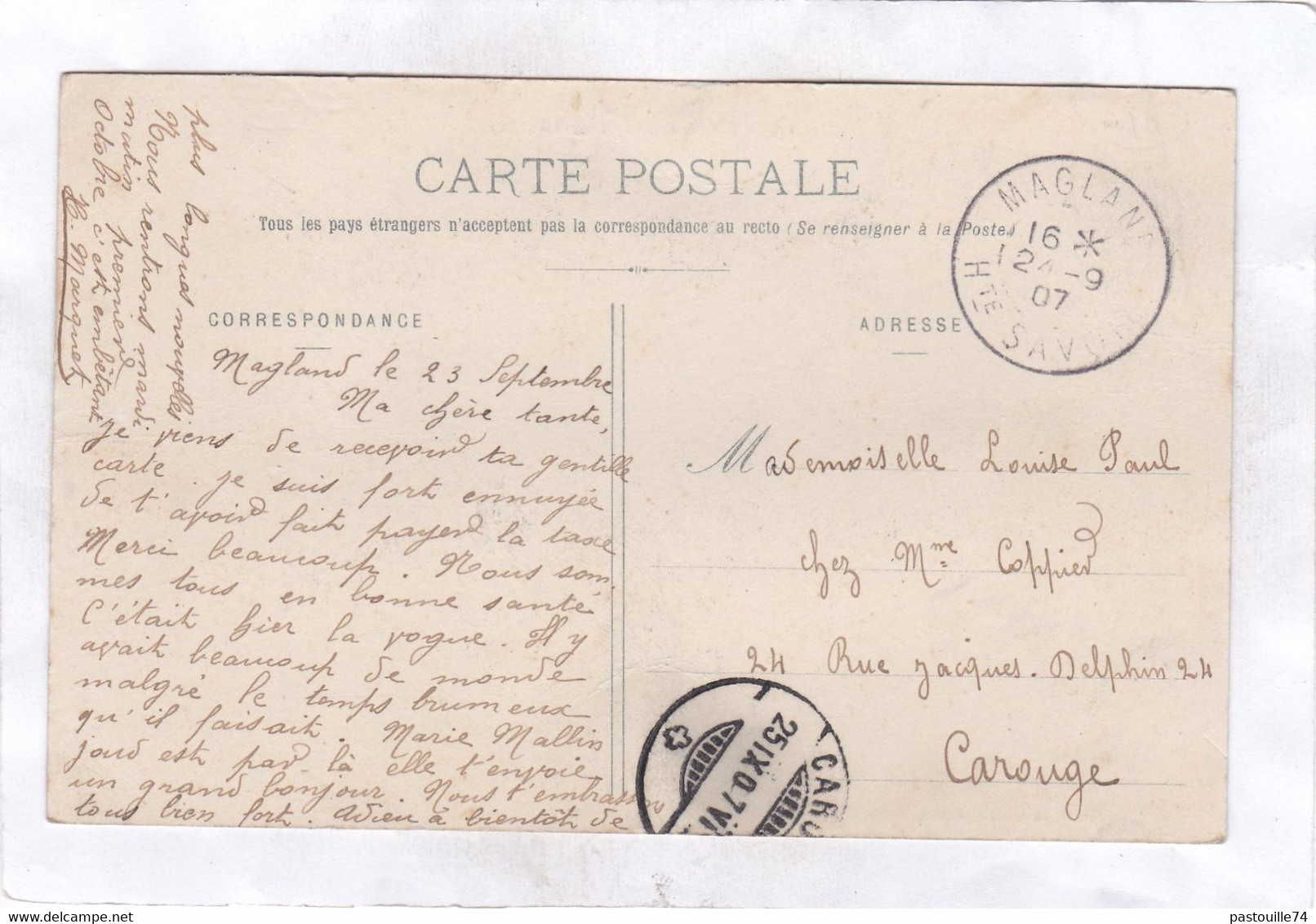 CPA :  14 X 9  -  MAGLAND  -  La  Grande-Rue - Magland