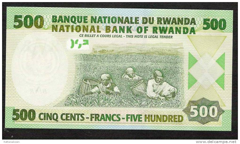 RWANDA   P30b   500   FRANCS    2008    UNC. - Ruanda