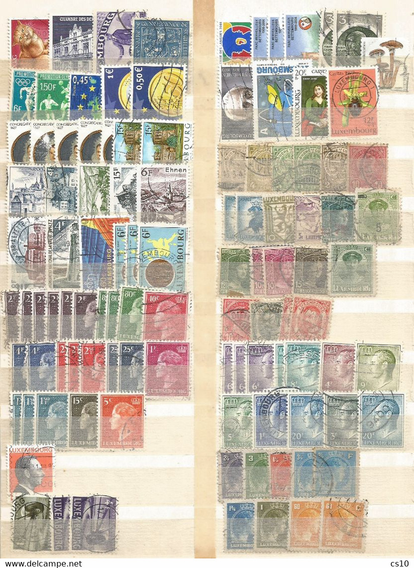 Luxembourg Nice Lot Of Mainly Used Stamps Incl. Some MNH And HVs - Sammlungen