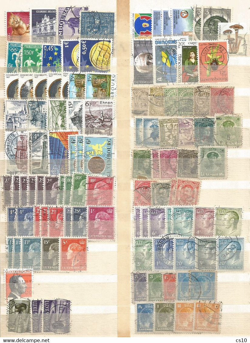 Luxembourg Nice Lot Of Mainly Used Stamps Incl. Some MNH And HVs - Collections