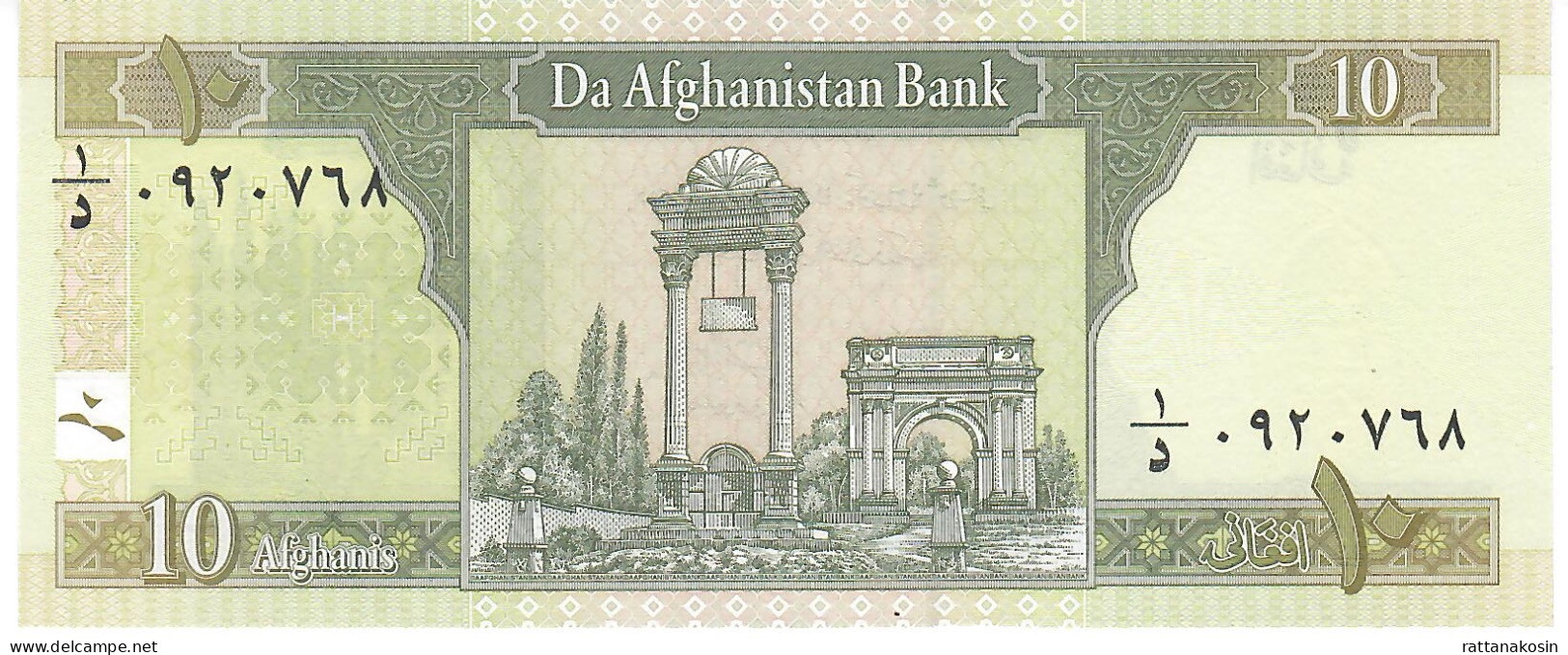 AFGHANISTAN  P67  10 AFGHANIS  2002  Signature 15  UNC. - Afghanistán