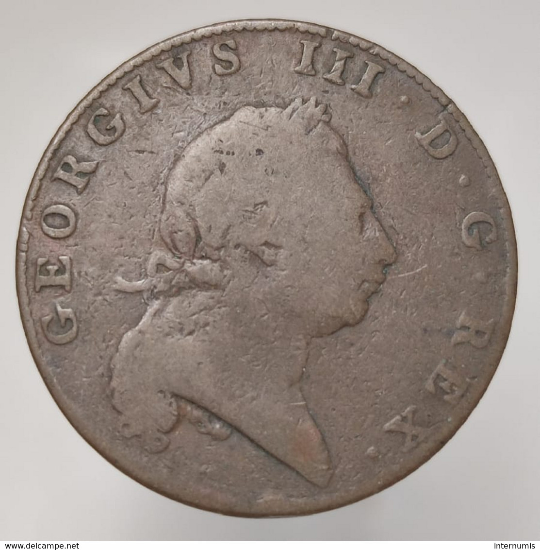 Bermudes / Bermuda, 1 Penny, 1793, Cuivre (Copper), TB (F), KM#5 - Bermuda