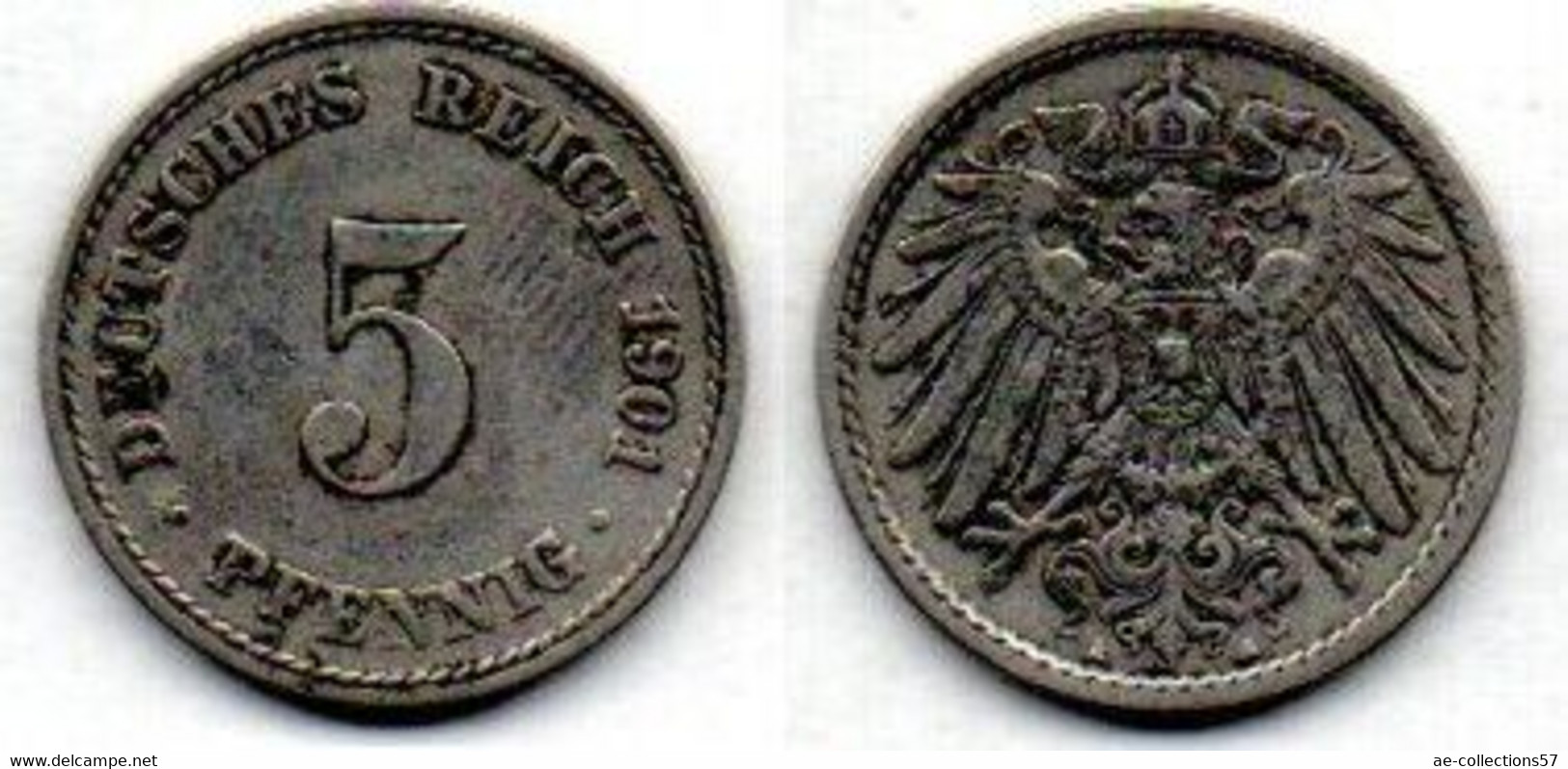 MA 18368 / 5 Pfennig 1901 A TB+ - 5 Pfennig