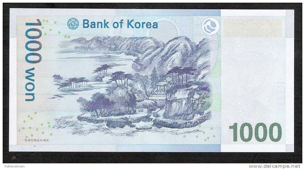 KOREA SOUTH P54 1000 WON 2007  #LC  UNC. - Korea (Süd-)