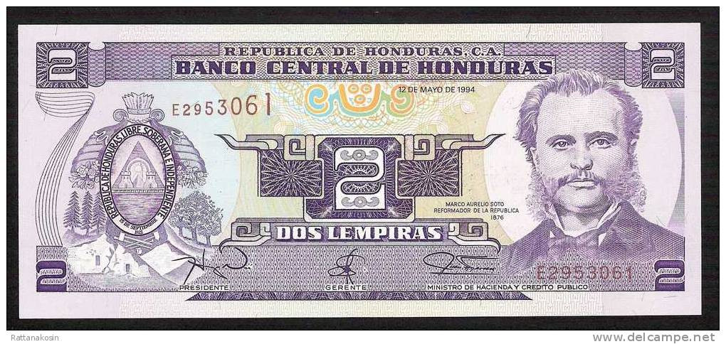 HONDURAS  72  2  LEMPIRAS 1994 #E      UNC. - Honduras