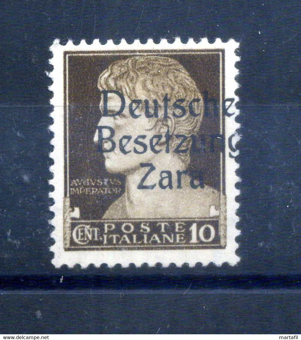 1943 Zara Occupazione Tedesca N.2 MNH ** 10 Centesimi - Ocu. Alemana: Zara