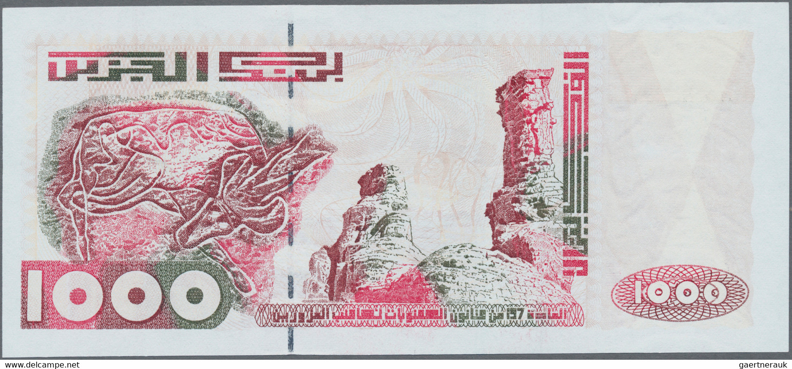 Algeria: Banque Centrale d'Algérie and Bank al-Djazair, huge lot with 14 banknot