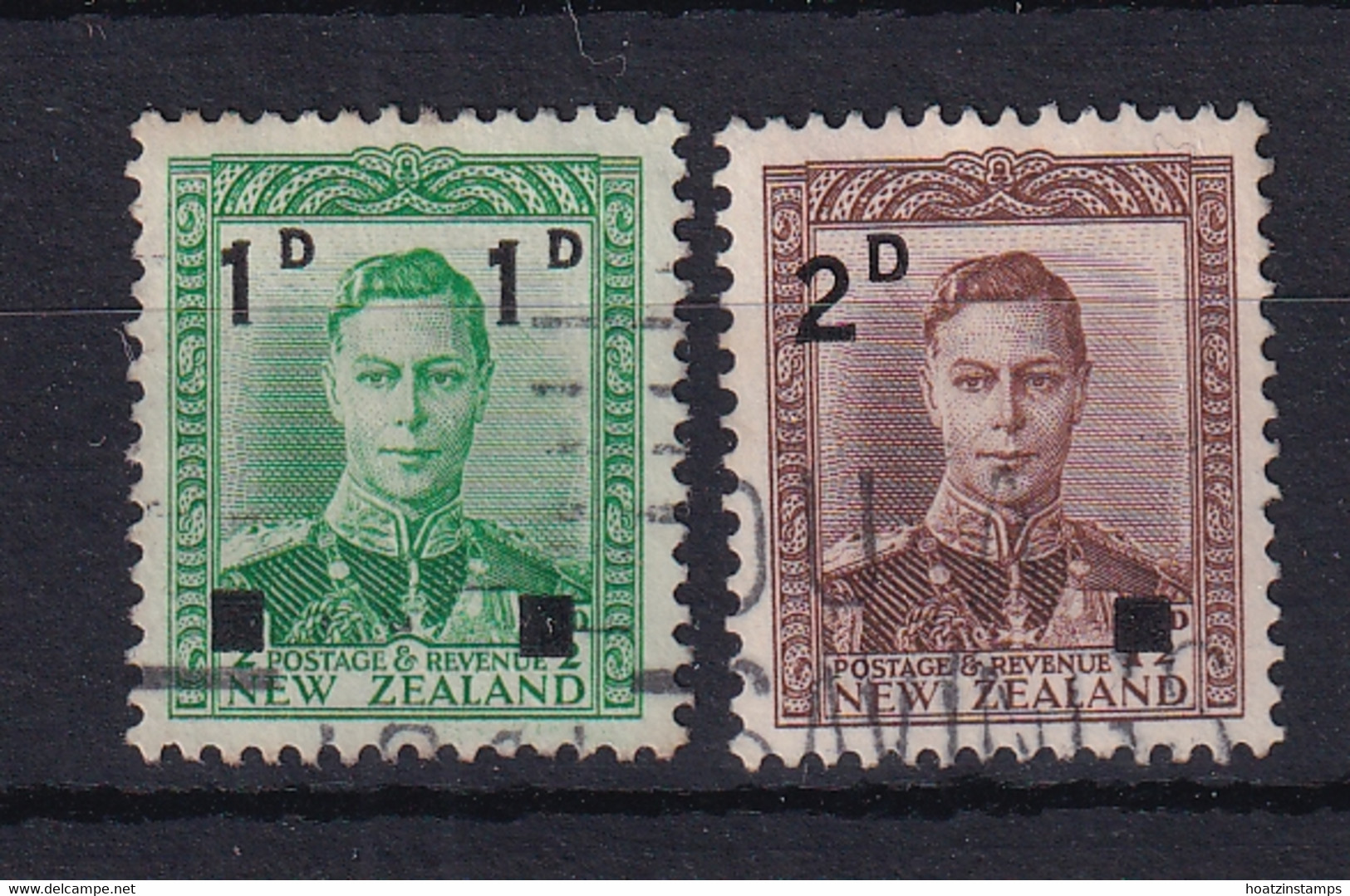 New Zealand: 1941   KGVI - Surcharge OVPT      Used - Used Stamps