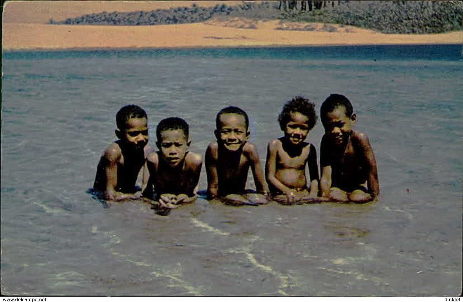 FIJI - FIJIAN CHILDREN - DISTRIBUTED BY CAINES JANNIF - MAILED TO ITALY - AIR MAIL / STAMP - 1969 (15701) - Fidji