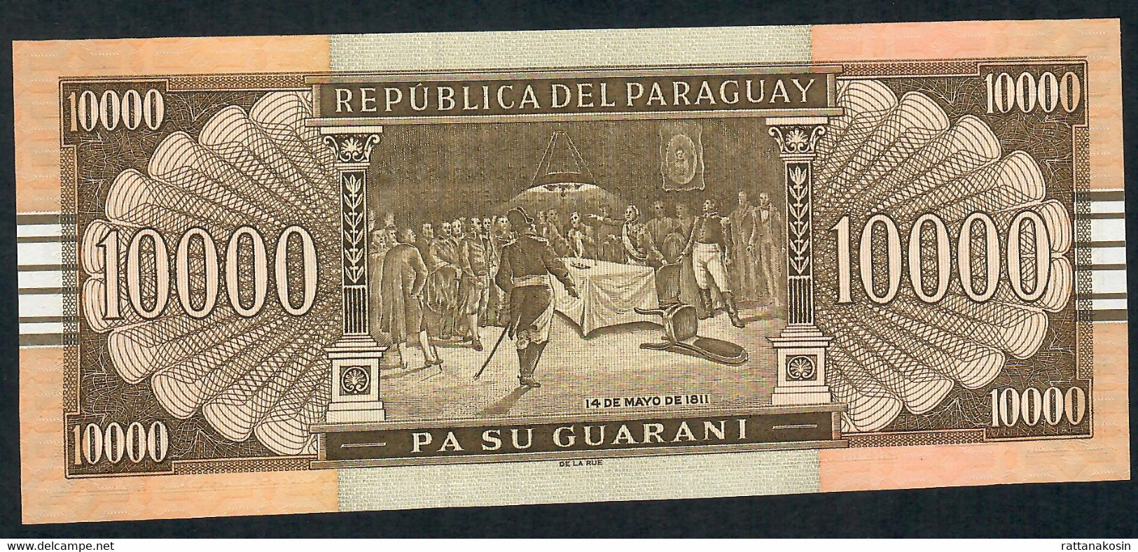 Paraguay P224b.10.000 Guaranies 2005 DLR  Serie D UNC. - Paraguay