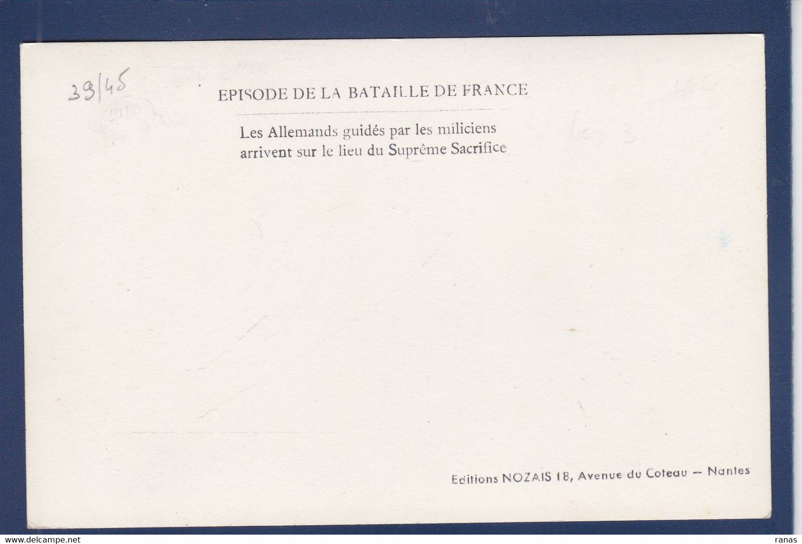 CPSM [44] Loire Atlantique > Nantes Guerre 39-45 WWII Voir Dos - Nantes