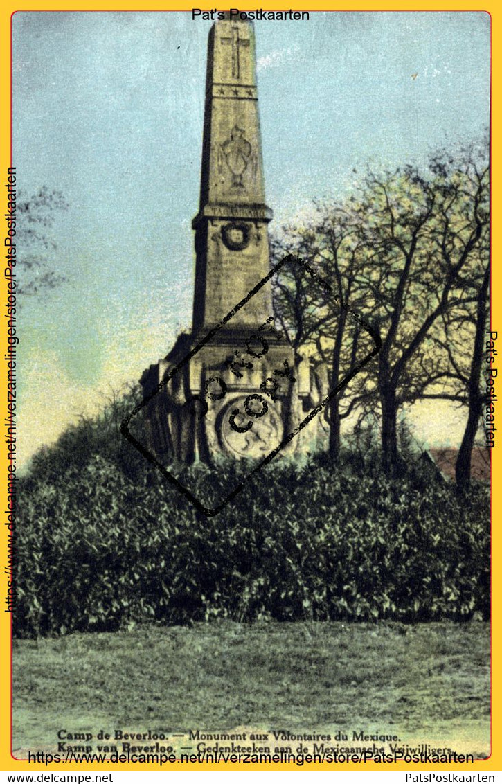 PP-0371 Camp De Beverloo - Monument Aux Volontaires Du Mexique  Kamp Van Beverloo - Gedenkteeken Aan De Mexicaansche Vri - Leopoldsburg (Camp De Beverloo)