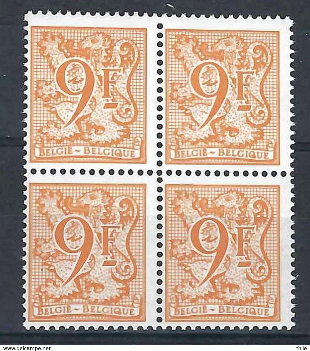 COB 2159-Cu ** - Décentrage - Bloc De 4 Timbres - Andere & Zonder Classificatie