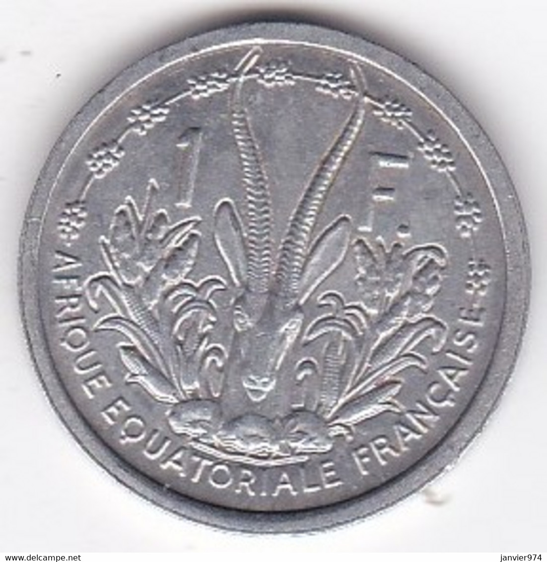 A. E. F. Union Française 1 Franc 1948 , En Aluminium, Lec# 15 - Africa Equatoriale Francese