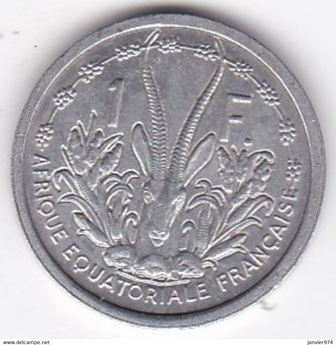 A. E. F. Union Française 1 Franc 1948 , En Aluminium, Lec# 15 - Afrique Equatoriale Française (Cameroun)