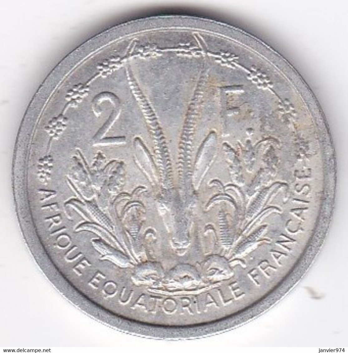 A. E. F. Union Française 2 Francs 1948 , En Aluminium, Lec# 19 - French Equatorial Africa