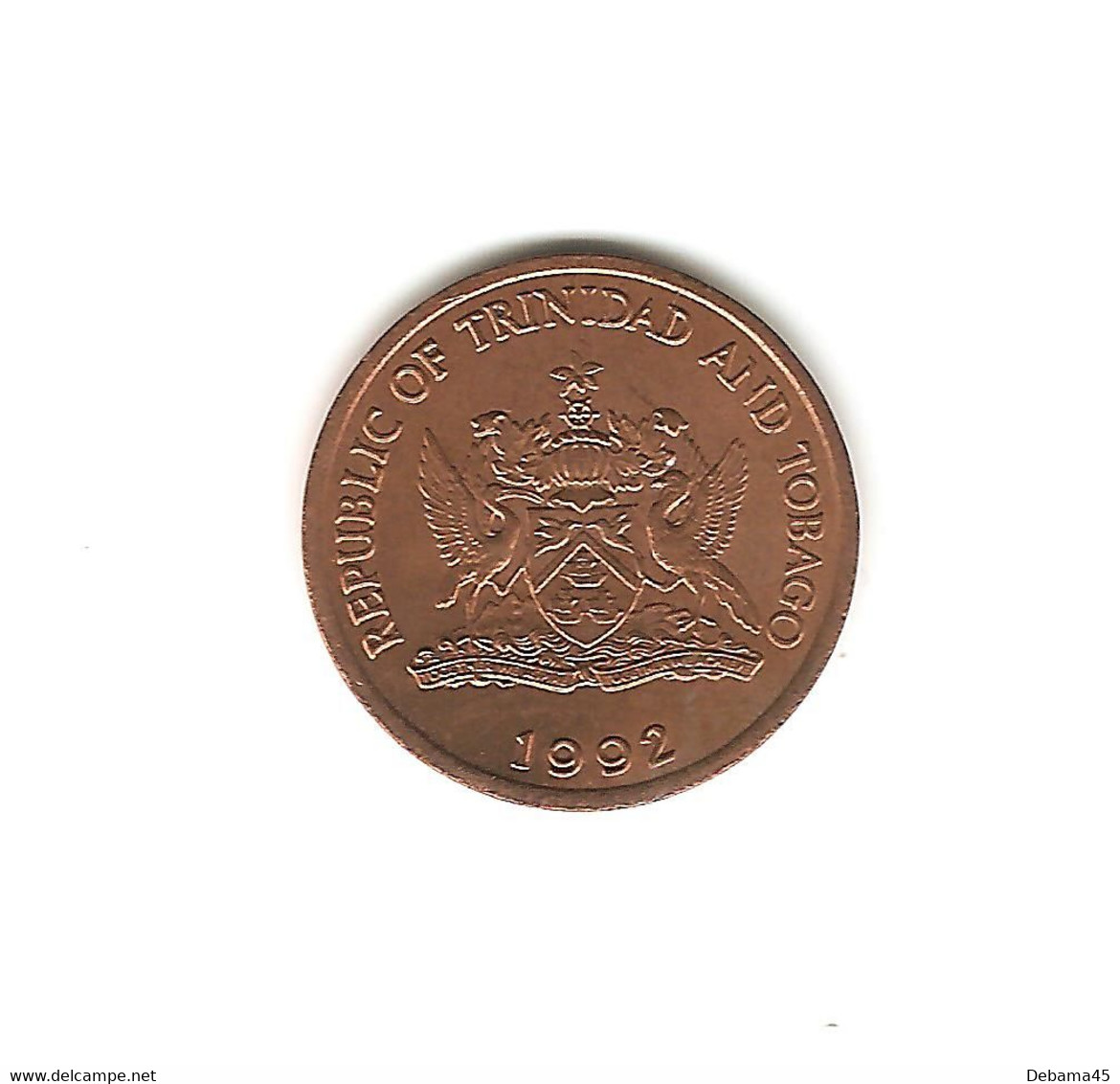 388/ Trinité Et Tobago : 5 Cents 1992 - Trinidad Y Tobago