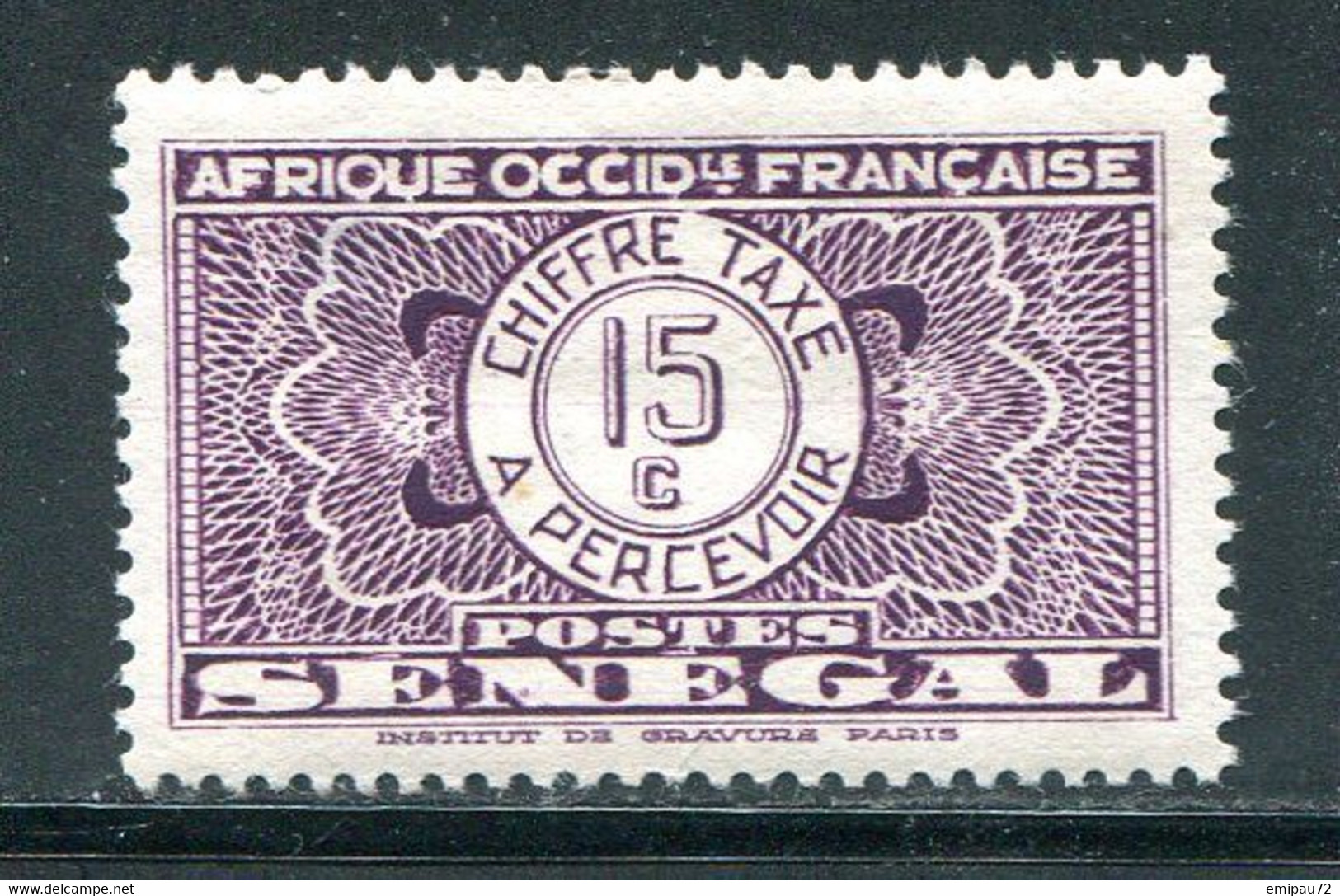 SENEGAL- Taxe Y&T N°24- Neuf Avec Charnière * (un Aminci Au Dos) - Timbres-taxe