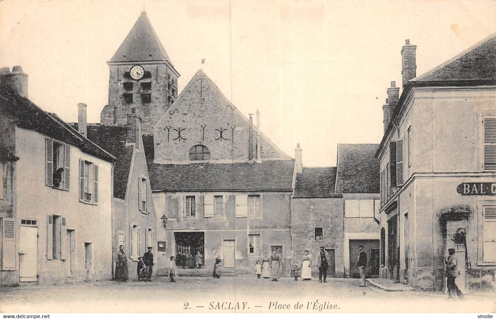 23-922 : SACLAY. PLACE DE L'EGLISE - Saclay