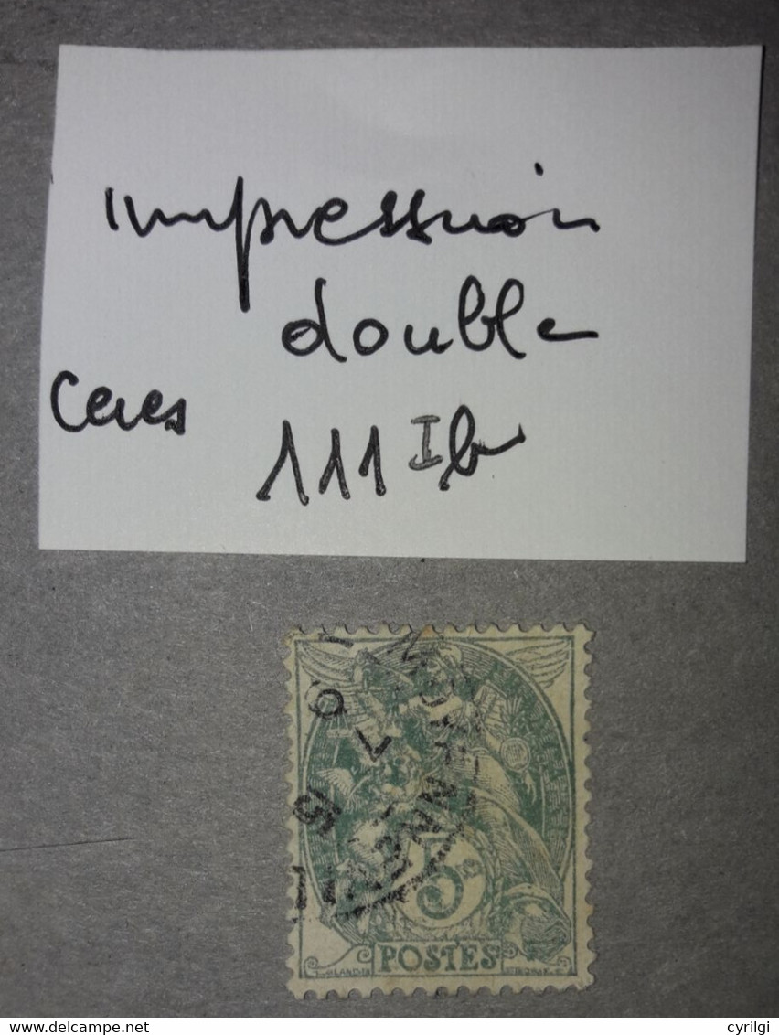 N° 111, Impression Deffectueuse (double? Voir Les Ailes) - Used Stamps