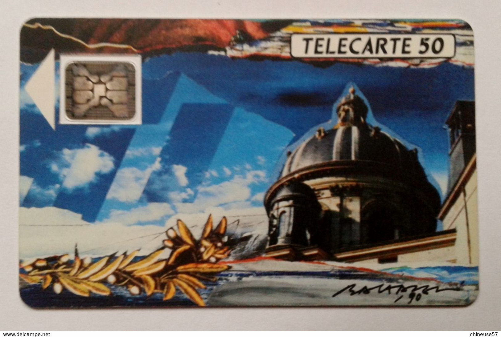 Télécarte Coupole Accadémie 50 Unités - 1989