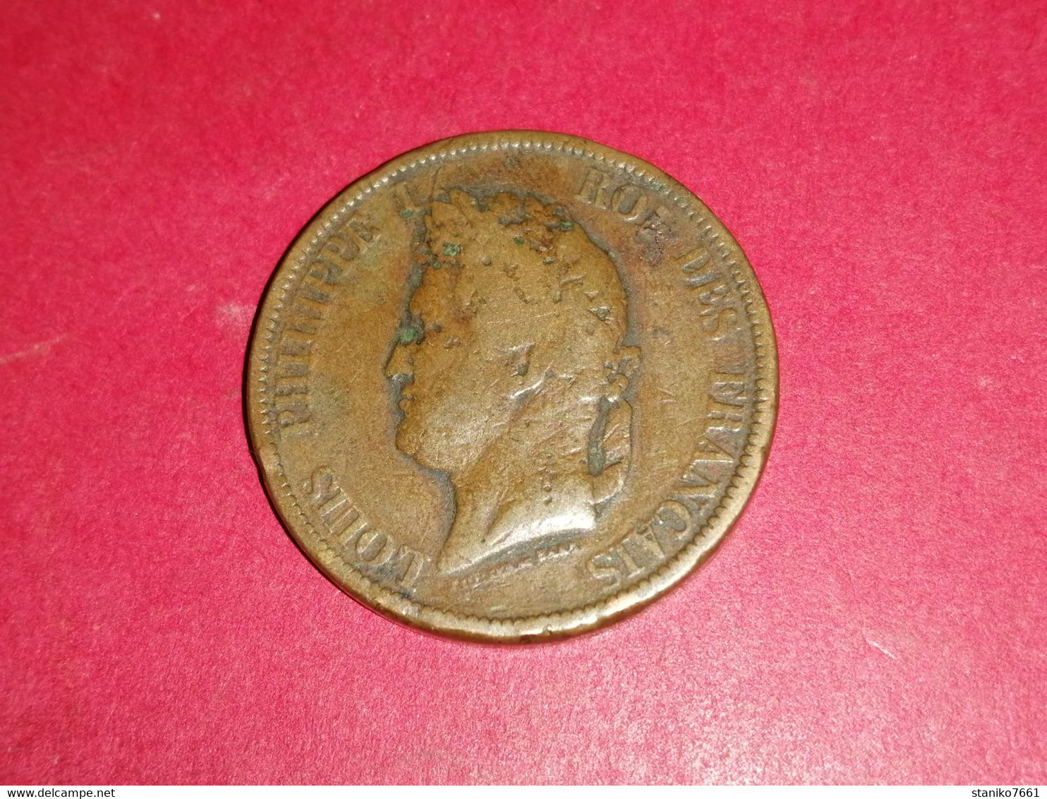 LOUIS PHILIPPE I ROI DES FRANCAIS COLONIES FRANCAISES 10 CENT. 1839 A - Franse Koloniën (1817-1844)