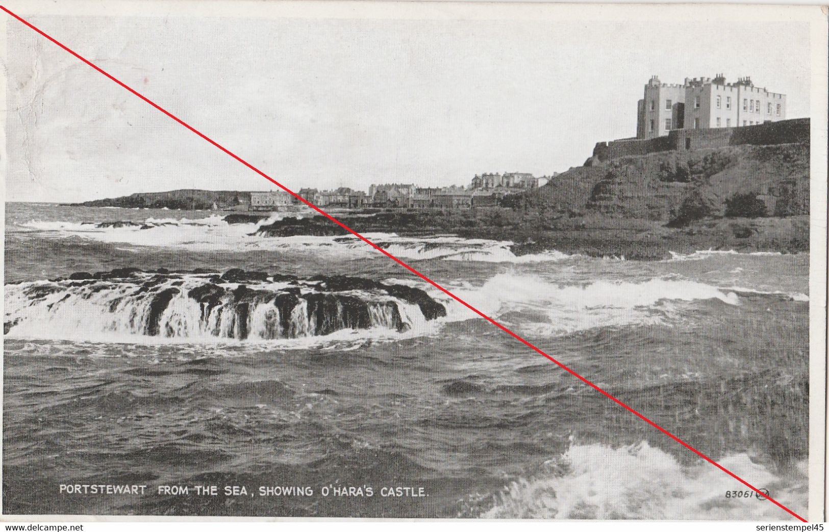 AK  Ver. Königreich  Nordirland  Londonderry Portstewart From The Sea Showing O Haras Castle - Londonderry