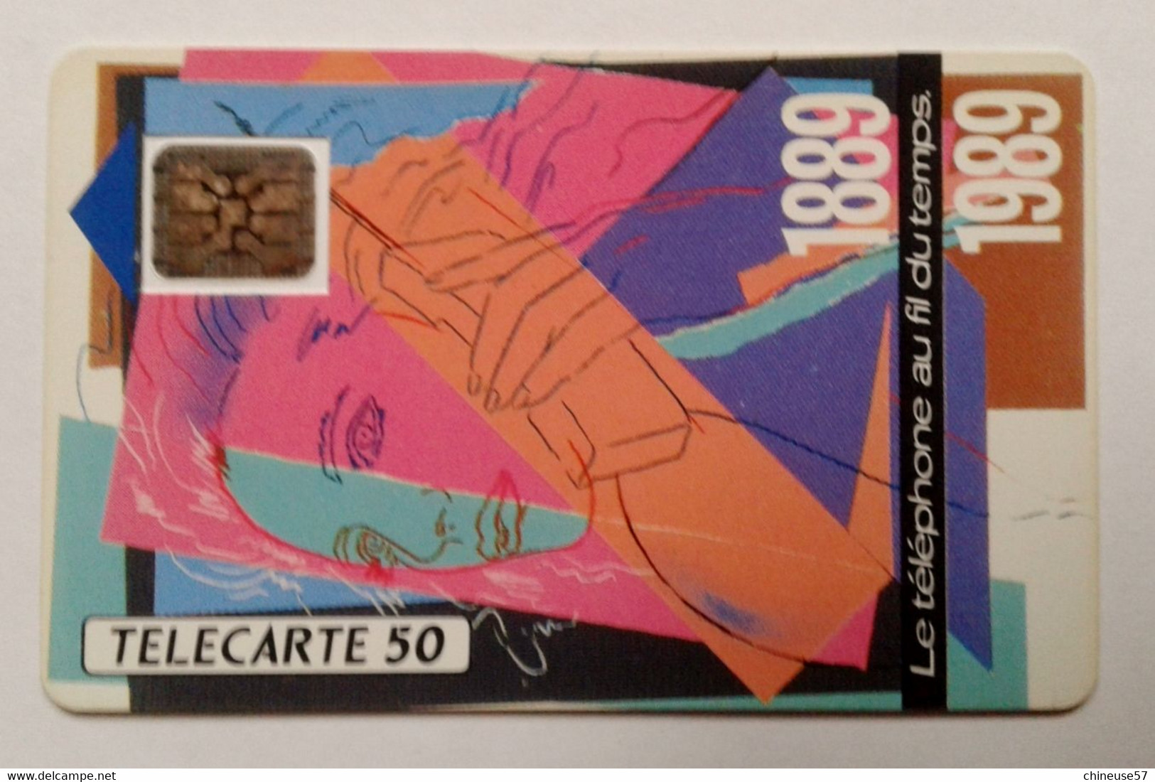Télécarte Le Téléphone Au Fil Du Temps 50 Unités - 1989