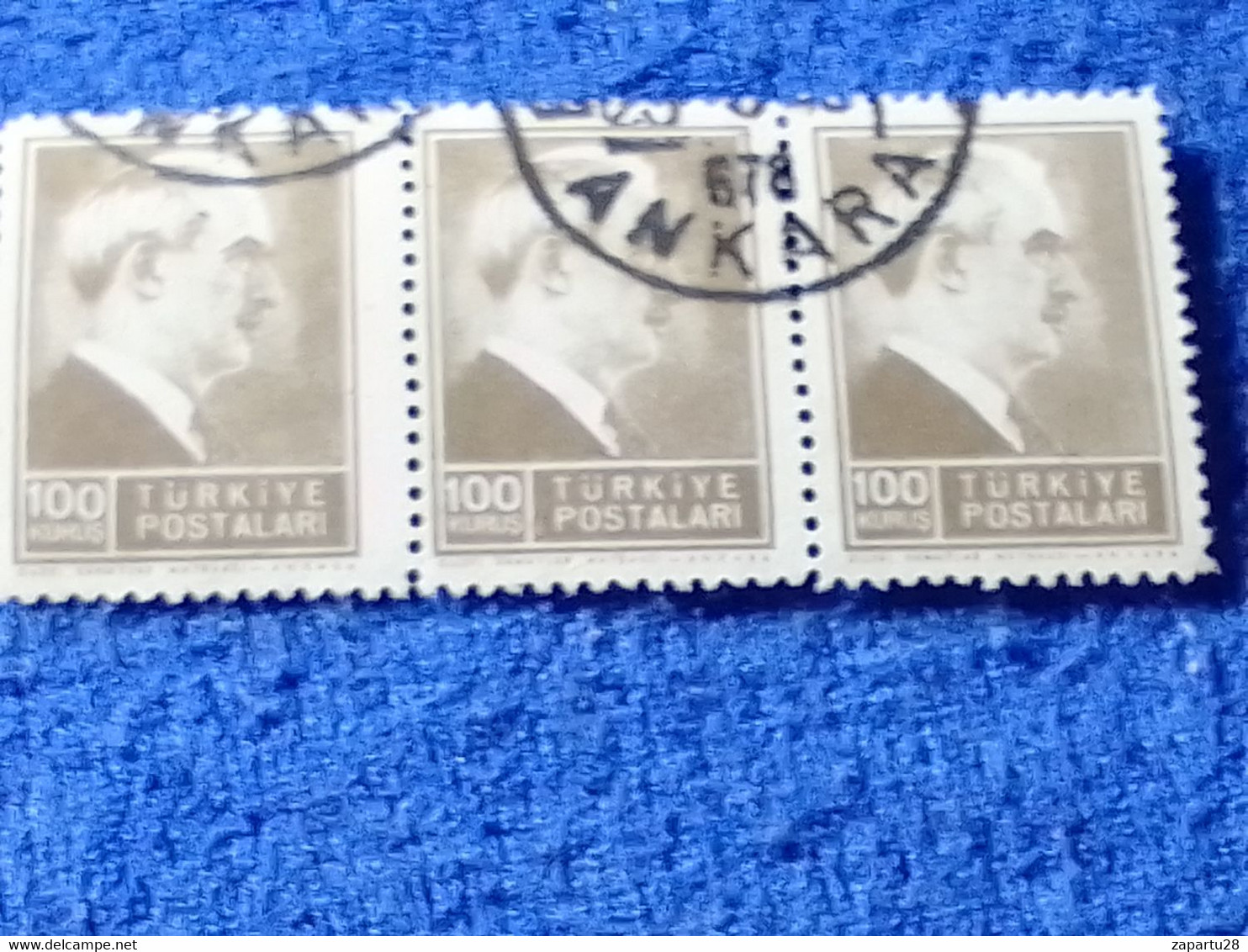 TÜRKİYE- 1942-     100 KURUŞ   PRESİDENT İNÖNÜ DAMGALI - Used Stamps