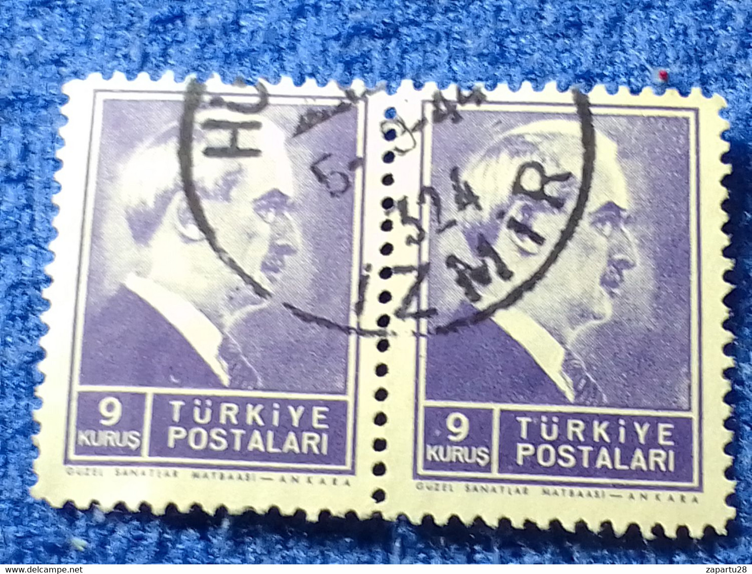 TÜRKİYE- 1942-     9K  PRESİDENT İNÖNÜ DAMGALI - Used Stamps